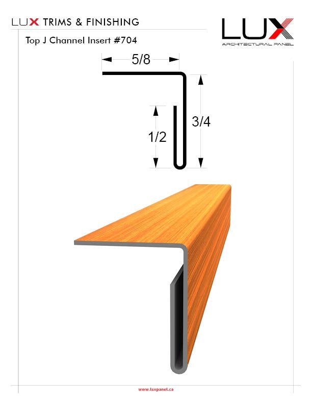 Top J Channel Insert 704 Installation Maxton Panels